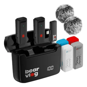 BearVlog - Microfono Lavalier WM772 - Inalambrico & Tipo C